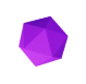 Purple hexagon background shape
