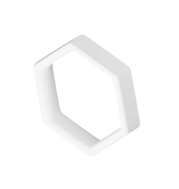 Large hexagon background shape